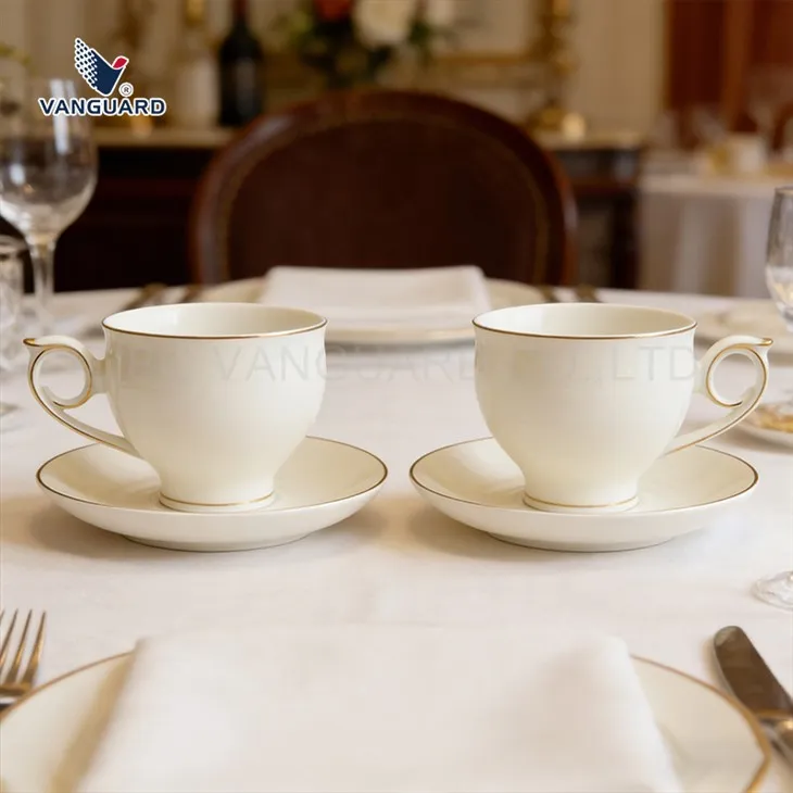 White Tea Cup And Saucer Set